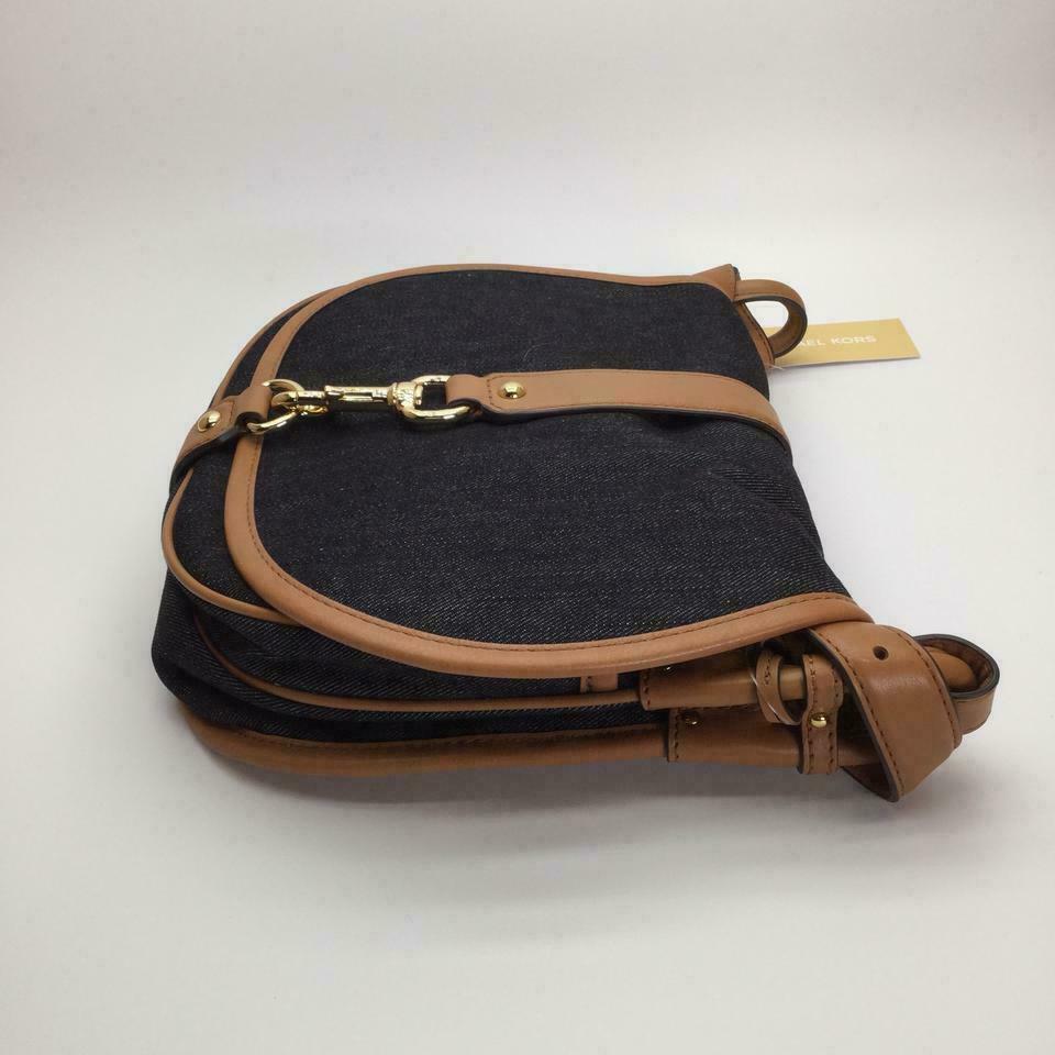 NWT Michael Kors Jamie Large Saddle Shoulder bag Crossbody stachel