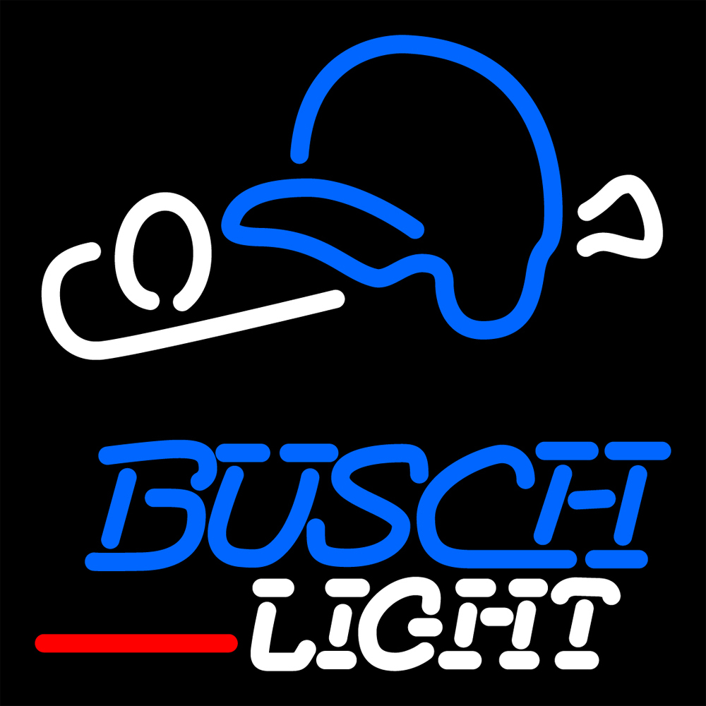 Busch Light baseball néon logo - néon