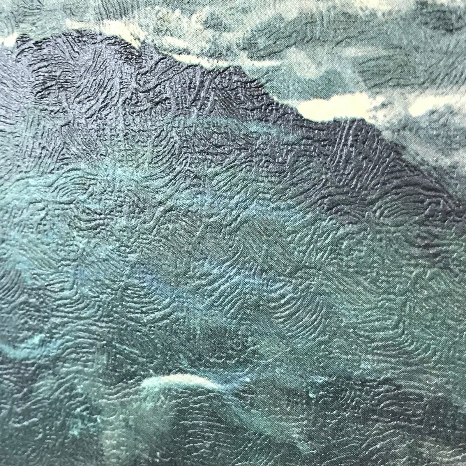 Robert Wood The Silver Sea Dark Ocean Scene Canvas Painting Framed