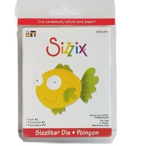 Sizzix Sizzlits Fish #2 Die #654802 NEW Use in Roller Machine Only  - $7.20