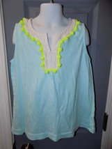 Crewcuts Mint Green W/Pompom Sleeveless Shirt Size 8 Girl&#39;s EUC - $25.00