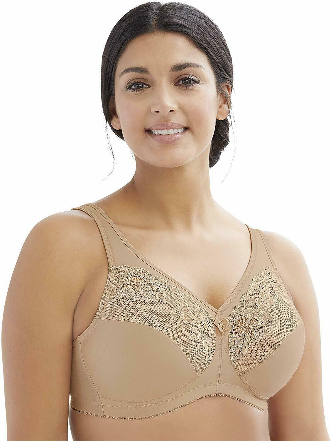 GLAMORISE Cafe Full Figure Minimizer Bra, US 48D, UK 48D, NWOT Bras