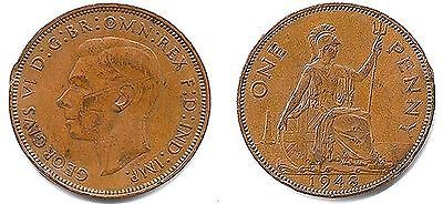 1948 George VI One Penny - VF - $3.91