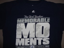 Blue New york Yankees 42 Mariana Rivera Memorable MOments Baseball MLB T Shirt M - $15.19