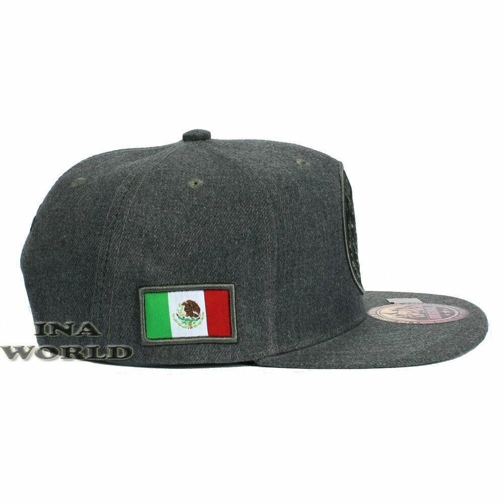 MEXICO Hat Federal Logo State Snapback Baseball Cap Charcoal Gray ...