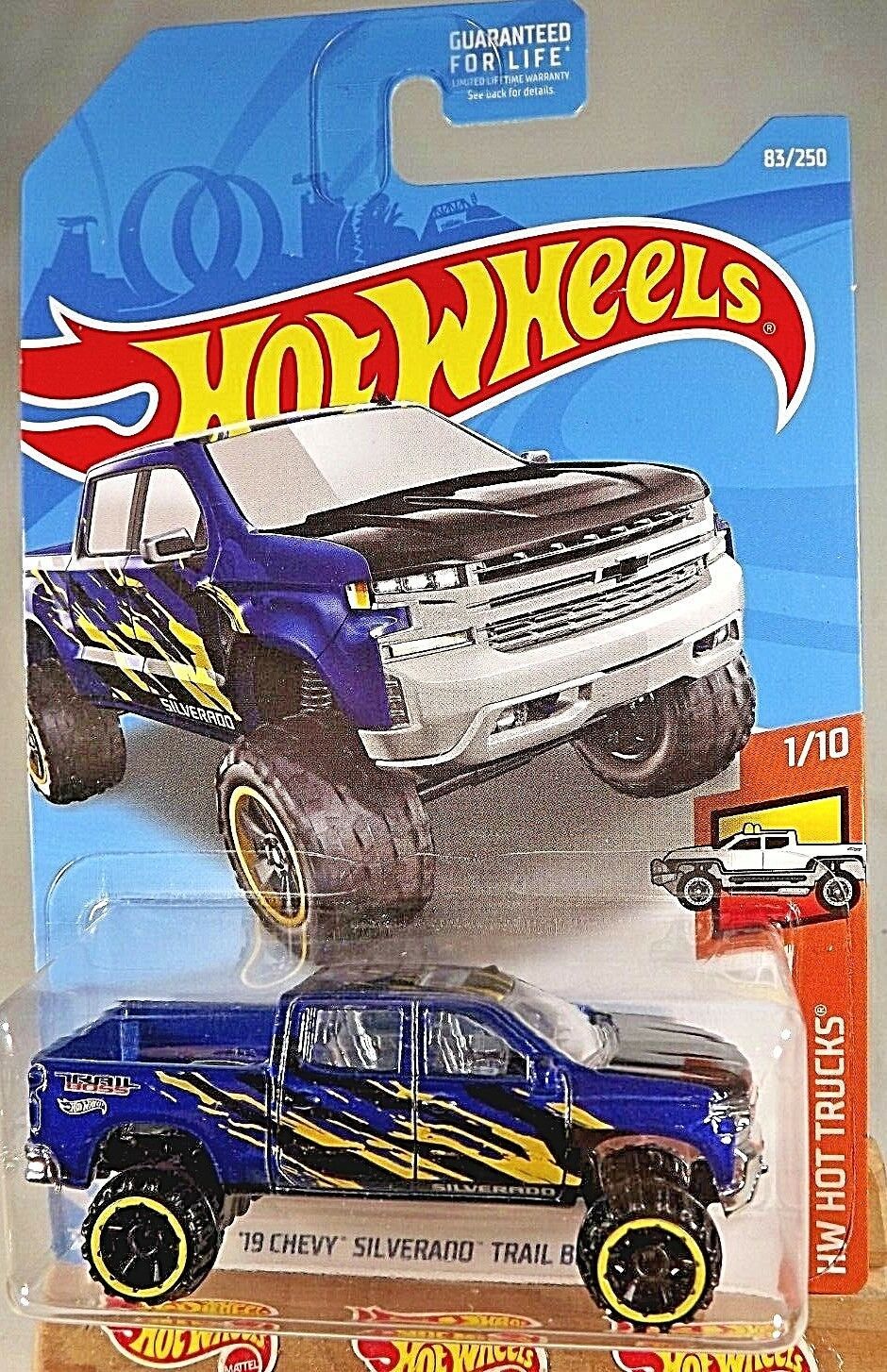 2019 Hot Wheels #83 Hot Trucks 1/10 '19 CHEVY SILVERADO ...
