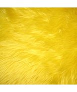 Yellow Shag Faux Fur Fabric 60&quot; Wide - $34.30