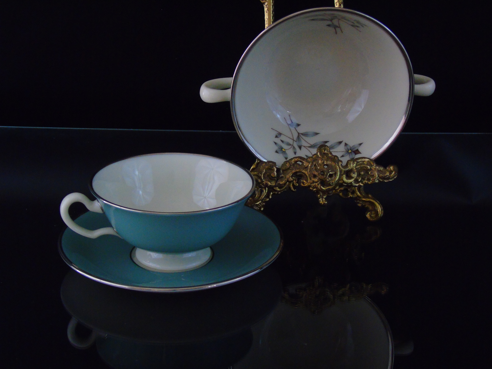 3 Pieces Vintage Lenox Porcelain China Discontinued Kingsley Pattern X