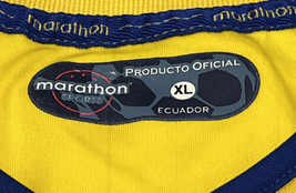 Vintage Marathon Ecuador National Football Team Xl Sewn Jersey 2003 Kit - $39.55