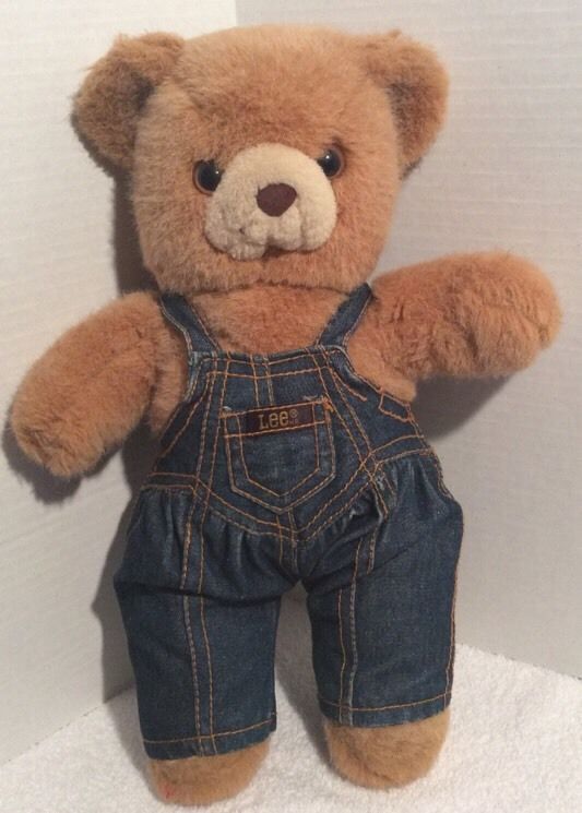 denim teddy bear