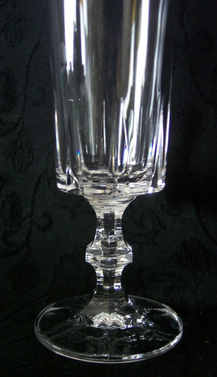 PAIR Italian CUT Crystal Champagne Flutes 24% Lead Italy Wedding Toast ...