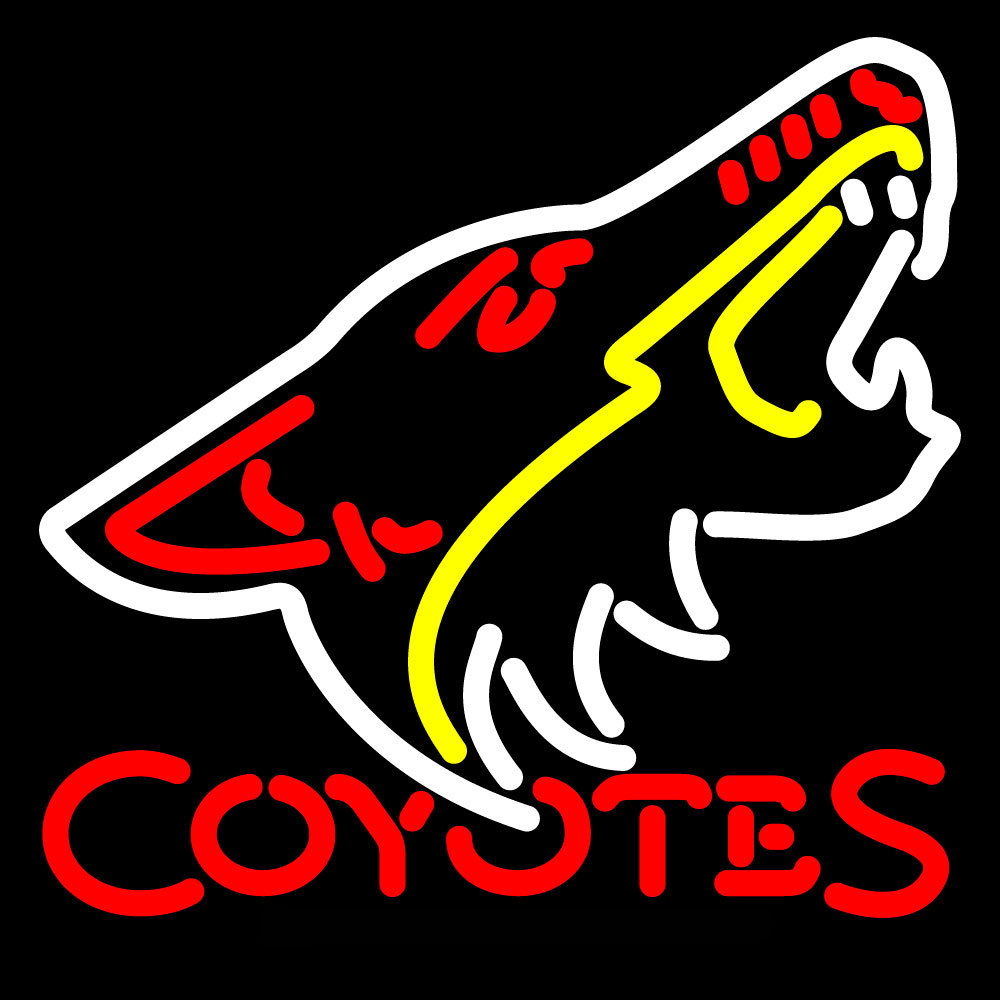 NHL Phoenix Coyotes Logo Neon Sign. 