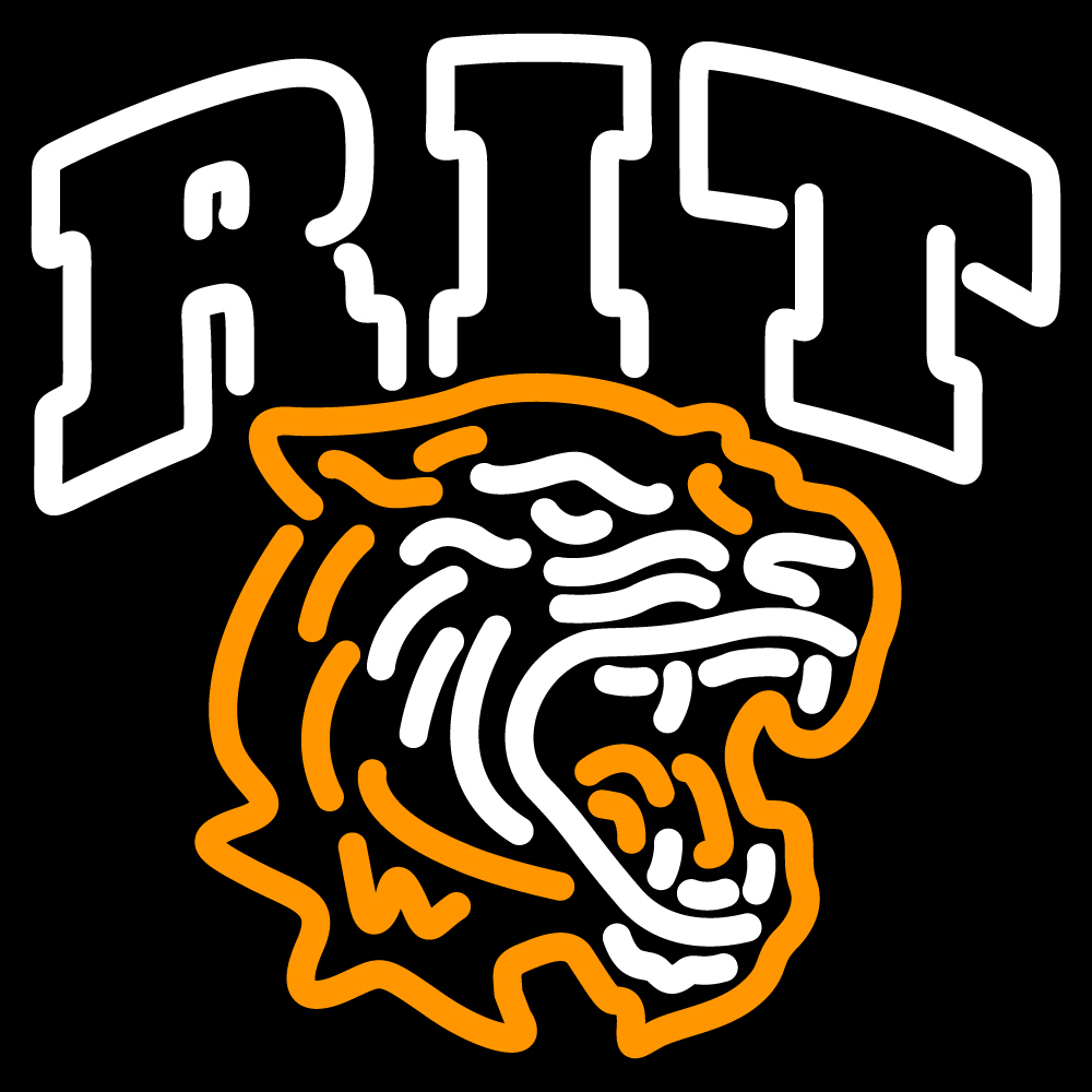 Primary image for NCAA Rit Tigers Logo Neon Sign