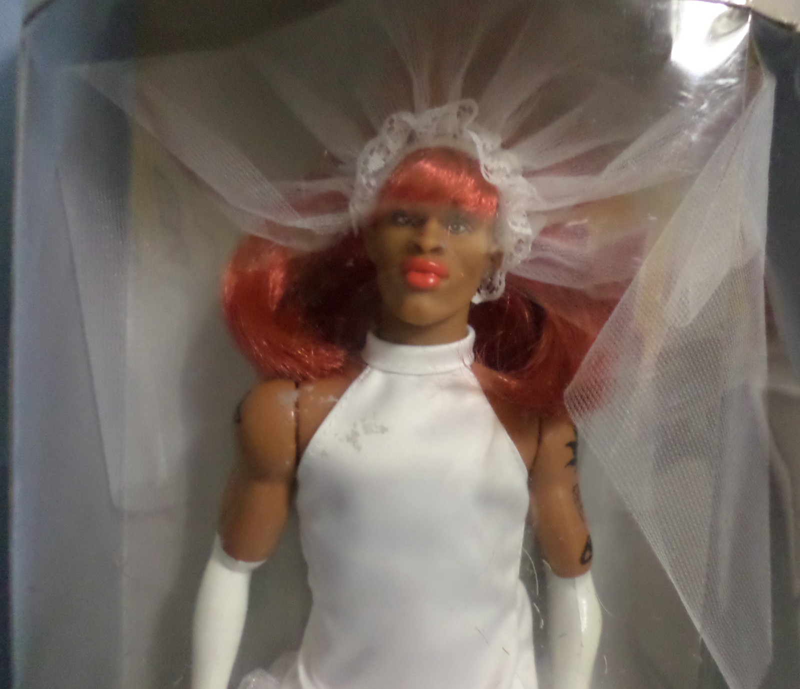 Street Players Dennis Rodman Wedding Day Doll White Dress Basketball H Basketball NBA