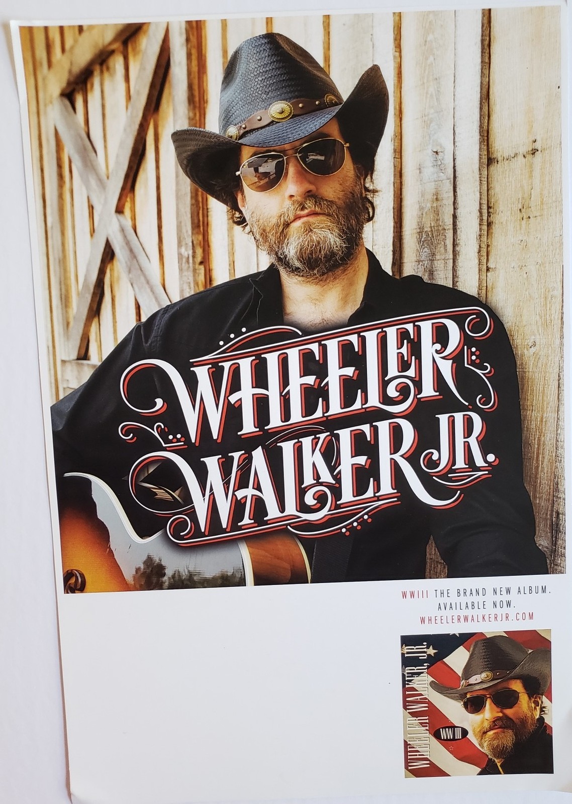 Wheeler Walker Jr. WWIII 12 x 18 Promo Poster - Other