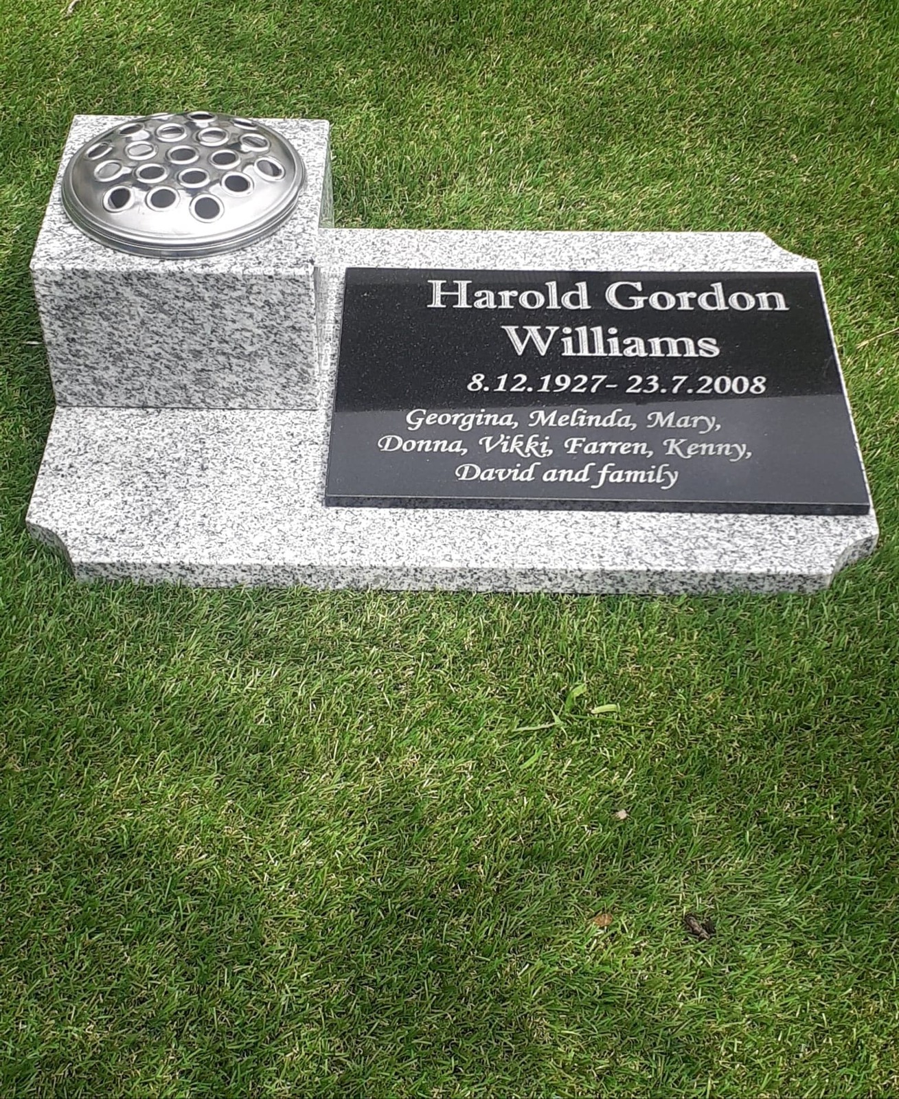 Large Granite Memorial Flat Headstone Marker Flat Memorial Stone Grave