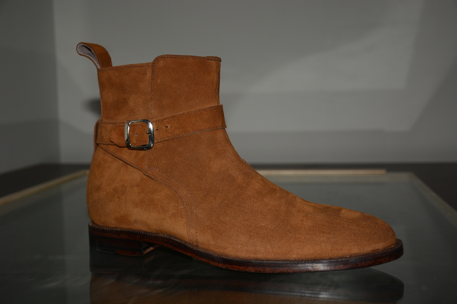 Handmade men jodhpur leather boots for men, men suede leather chelsea