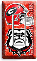 Georgia Bulldogs Football Team Single Gfci Light Switch Wall Plate Man Cave Art - $11.15