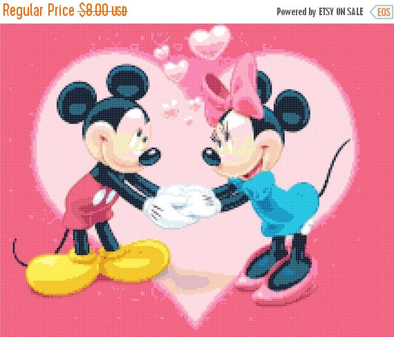 Counted Cross Stitch Pattern Mickey And And 50 Similar Items