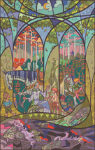 Counted Cross Stitch pattern WoW and Lotr Stained Glass 303*476 stitches... - $3.99