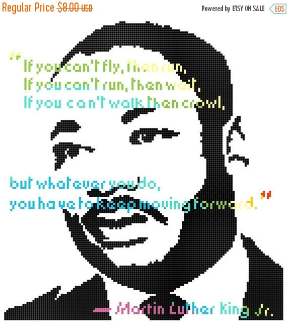 Counted Cross Stitch Patterns  - martin luther king day 10.14X10.86 L1058