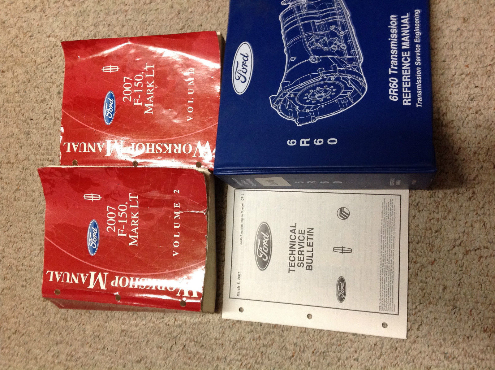 2007 FORD F-150 F150 Lincoln Mark LT Service Shop Repair Manual Set W Trans Book