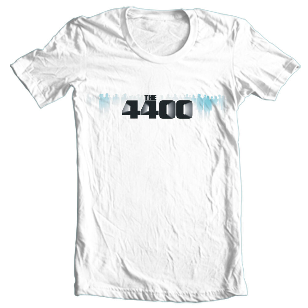 Primary image for 4400 logo T-shirt science fiction TV Series 100% cotton white graphic tee