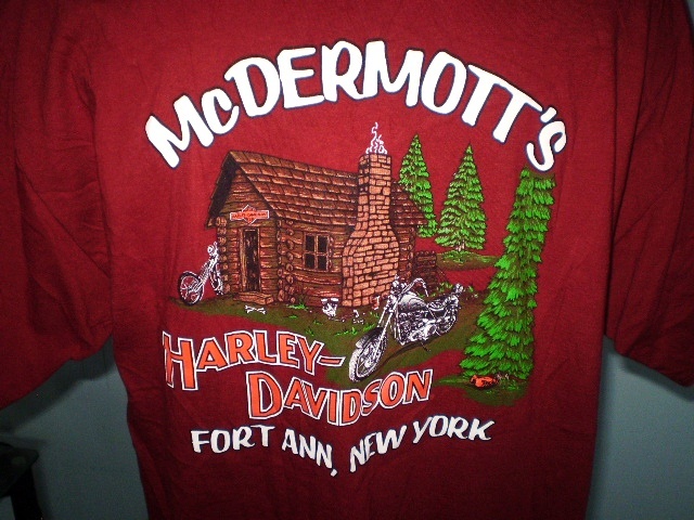 harley davidson red shirt