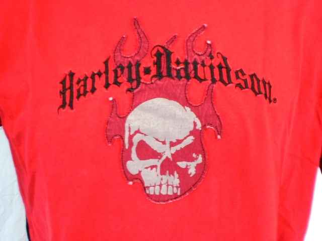 Harley-Davidson Red T-Shirt Large Utica, New York - Casual Shirts