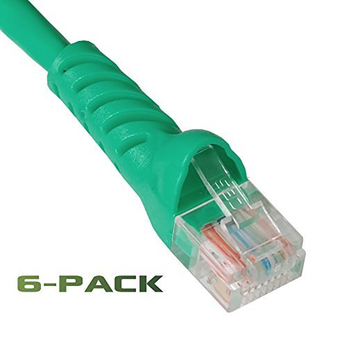 25 feet, Green Cables Unlimited UTP-1700-25G Cat5e Crimped Patch Cable 