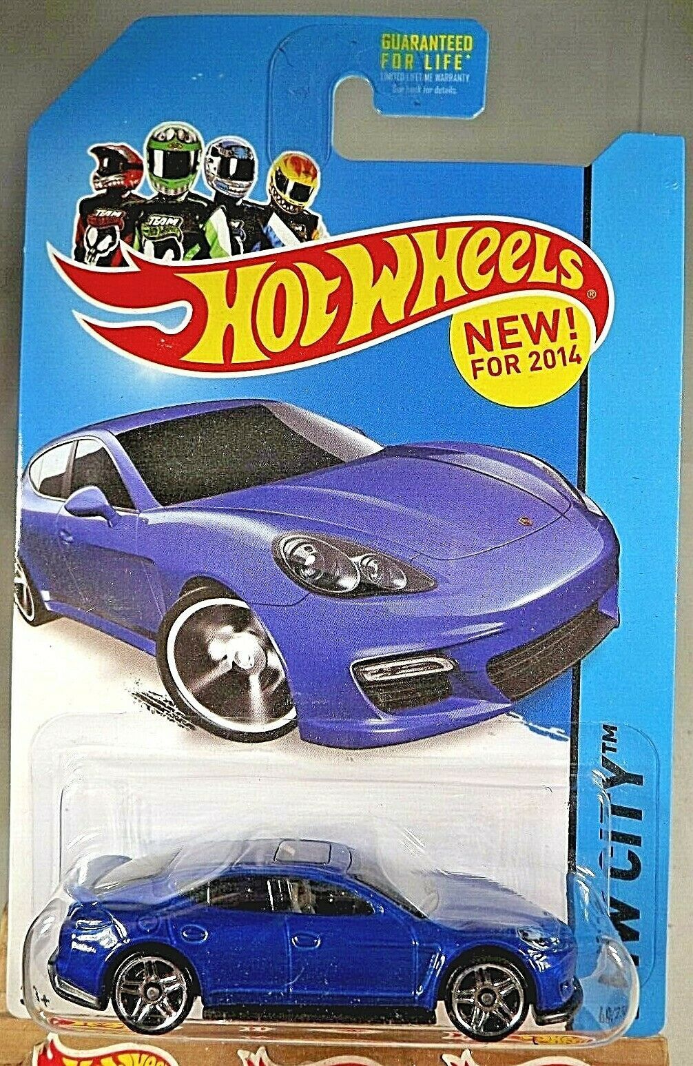 2014 Hot Wheels #40 Hw City-speed Team Porsche Panamera Blue Variant W 