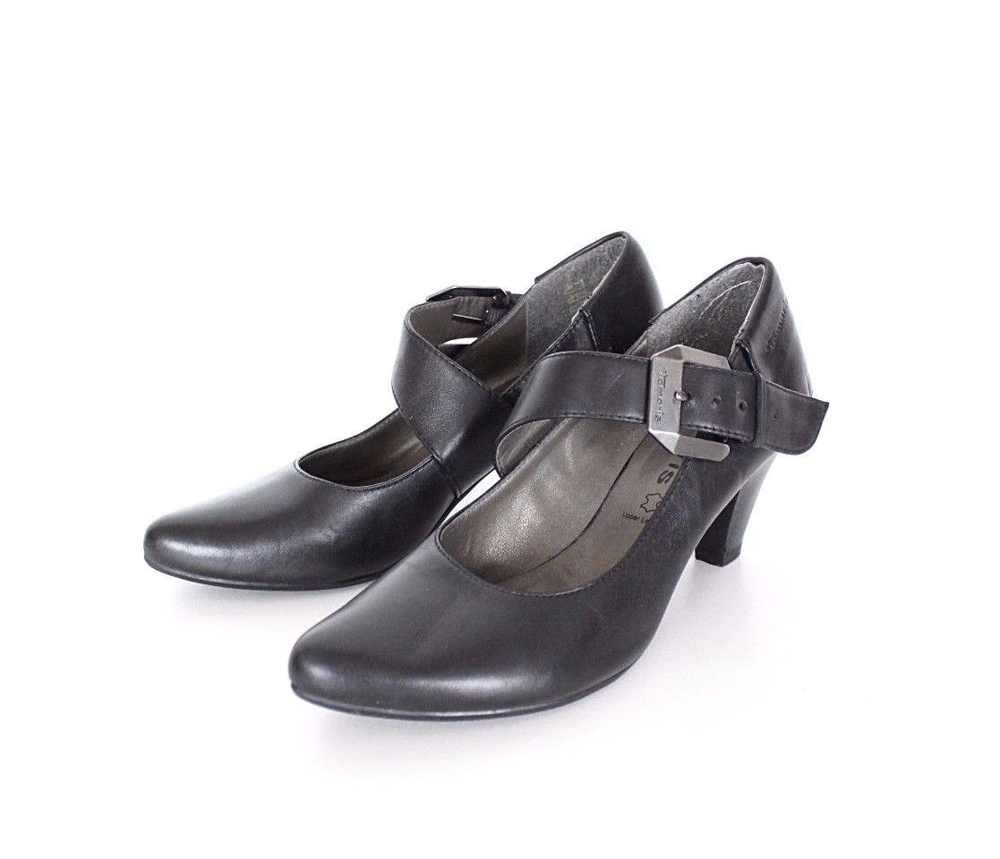 black mary jane shoes with heel