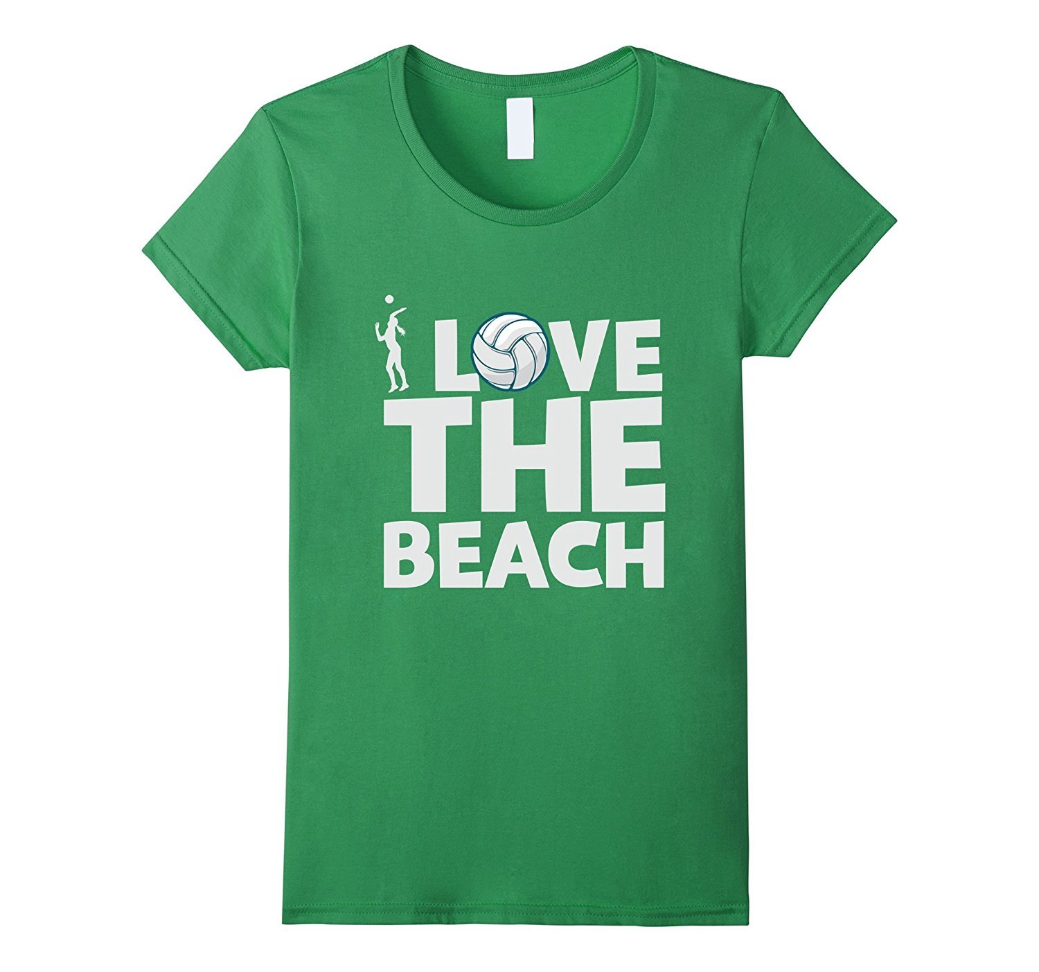 New Fashion Shirt I Love The Beach Beach Volleyball Shirt Women T