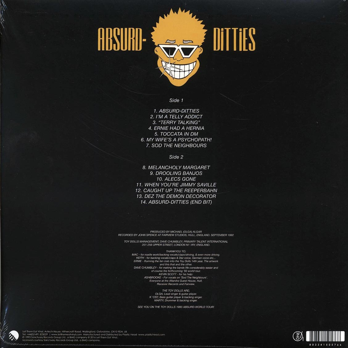 The Toy Dolls AbsurdDitties (ltd. 500 and similar items