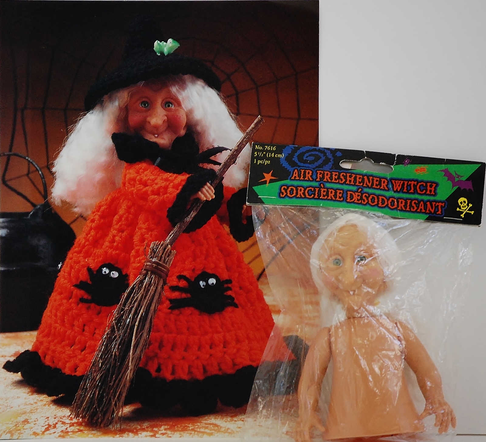 Fibre Craft Witch Air Freshener Doll and a Witch Crochet Pattern