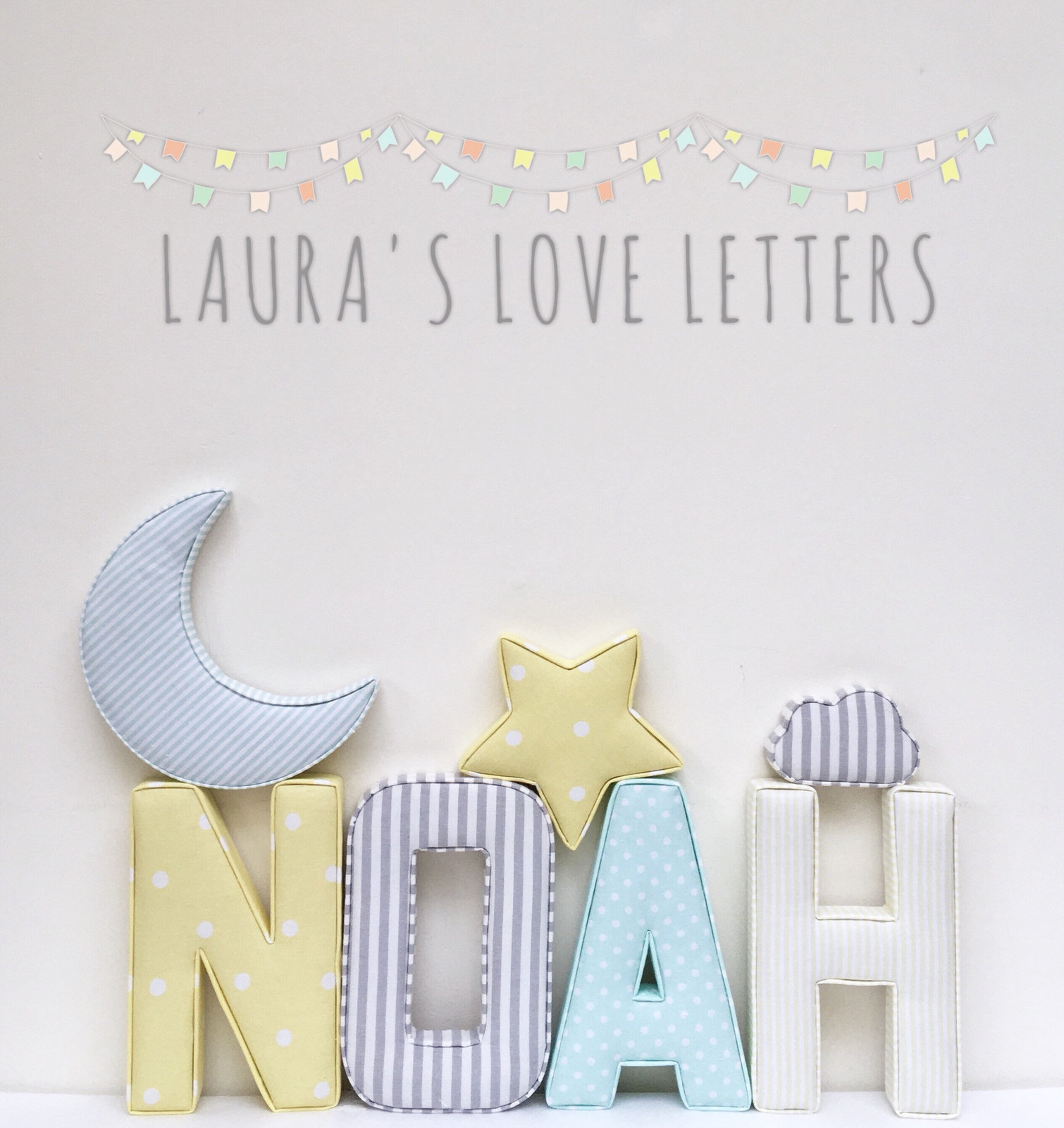 Fabric Letters Personalised Initial Name And Similar Items Fabric Letters Personalised Initial Name Baby Room Nursery Gift