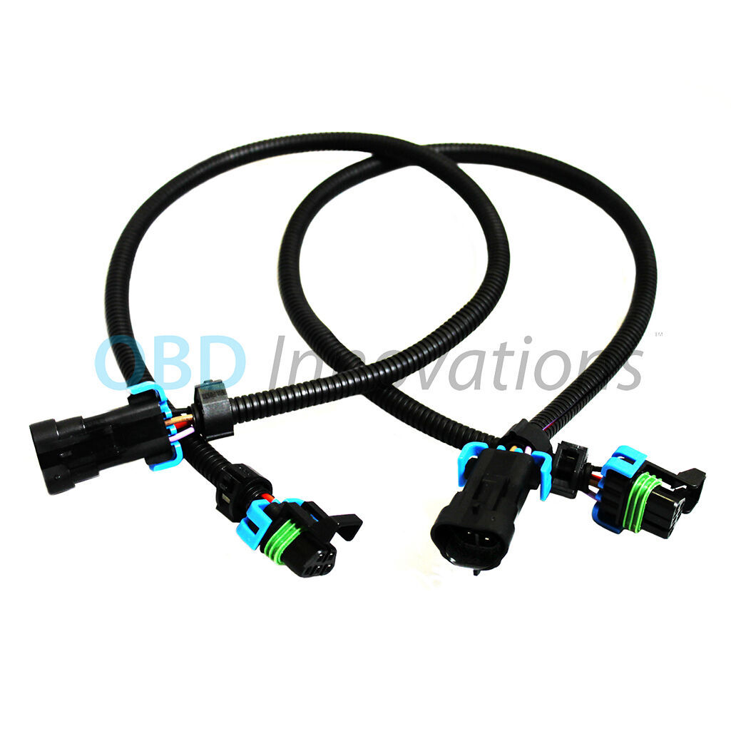 2X 4 Pin Front Oxygen O2 Sensor Extension Cables 20102015 Camaro SS