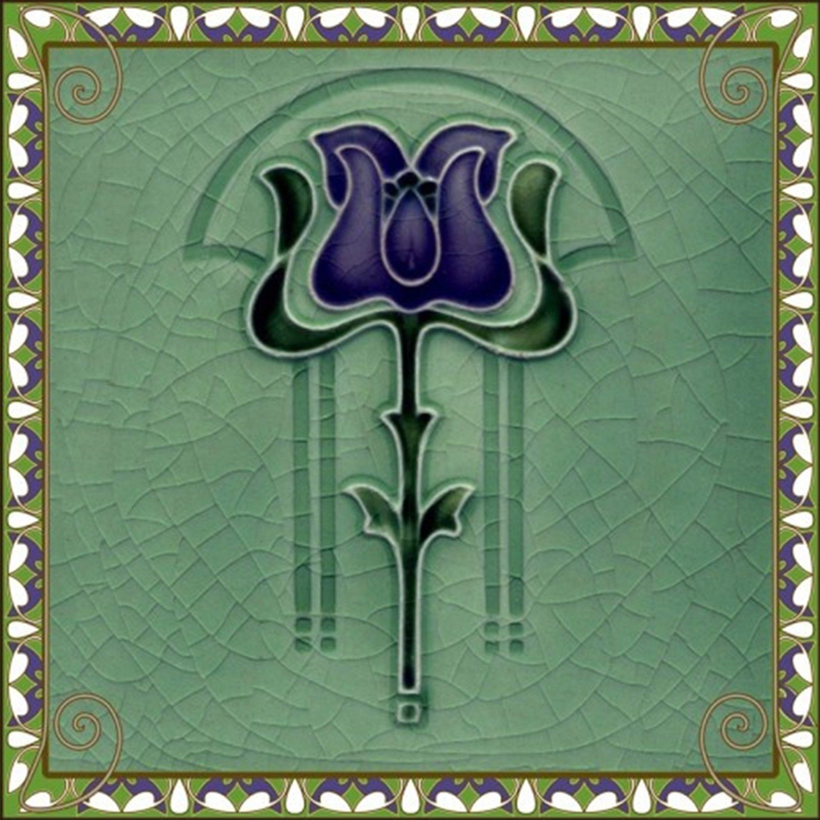Art Nouveau Ceramic Decorative Wall Tile 6 X And 50 Similar Art Nouveau Ceramic Decorative Wall Tile 6 X And 50 Similar