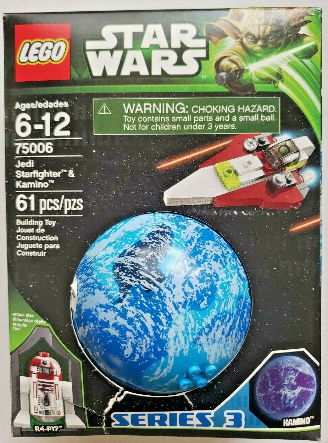 Lego Star Wars Jedi Starfighter R4-P17 /& Kamino Neu! 75006 Planet Series 3