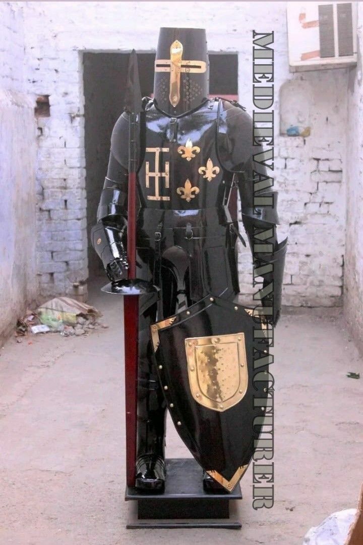 ARMOUR MEDIEVAL WEARABLE KNIGHT CRUSADER FULL SUIT OF ARMOR COLLECTIBLE