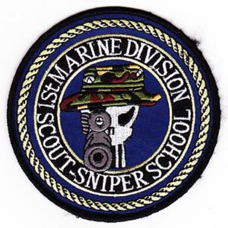 Usmc 1st Marine Division Scout Sniper School Patch Other 8005