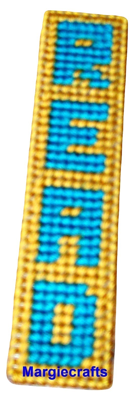 Plastic Canvas Bookmark, Read Bookmark, Handmade, Rectangle Plastic