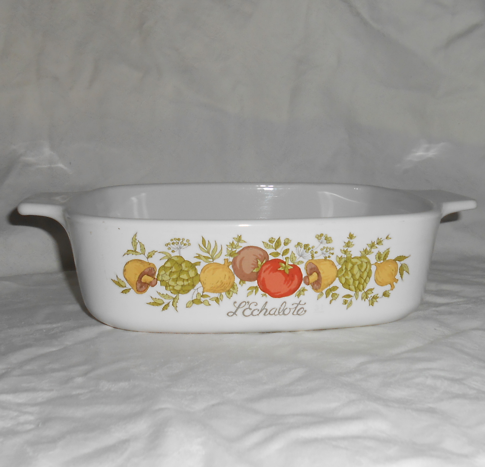 Corning Ware A1B Spice of Life 1 Quart Square Casserole Dish Cookware