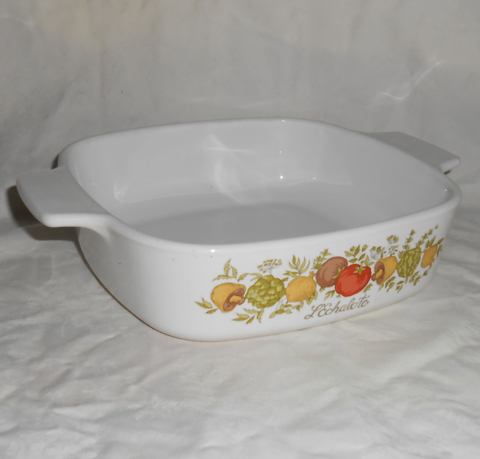 Corning Ware A1B Spice of Life 1 Quart Square Casserole Dish Cookware