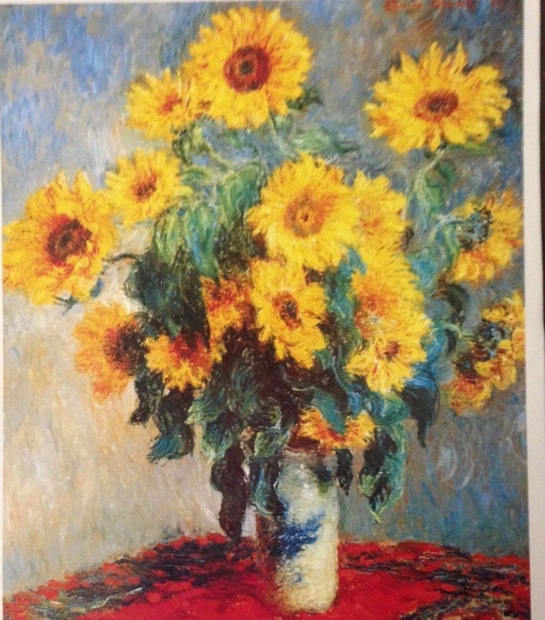 Sunflowers (Mini Print) By Claude Monet - Art Prints