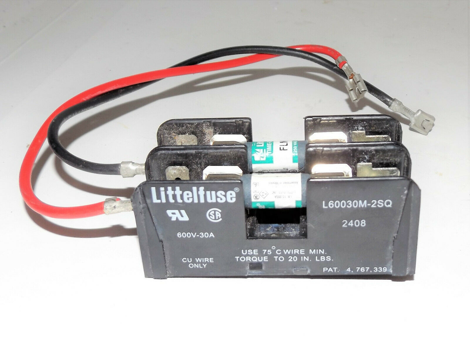 GE Profile Dryer Double Fuse & Holder Assembly (WE4M445 / WE4M443