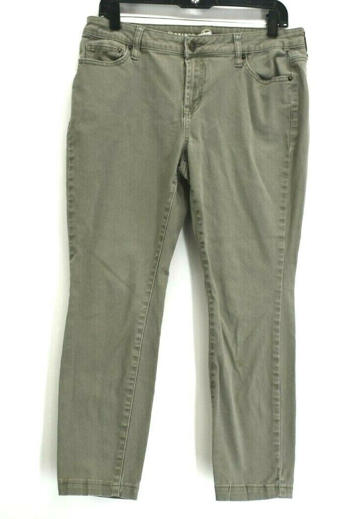 W62 Women's Size 10 Petite Signature Fit Skinny Denim Jeans Olive Green ...