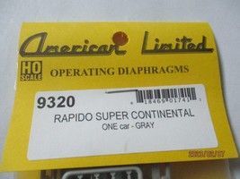 American Limited #9320 Rapido Super Continental Operating Diaphragms for 1 Car. image 2