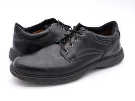 Timberland Richmont Mens 10 Oxford Black Leather Plain Toe Casual Comfor... - $41.99