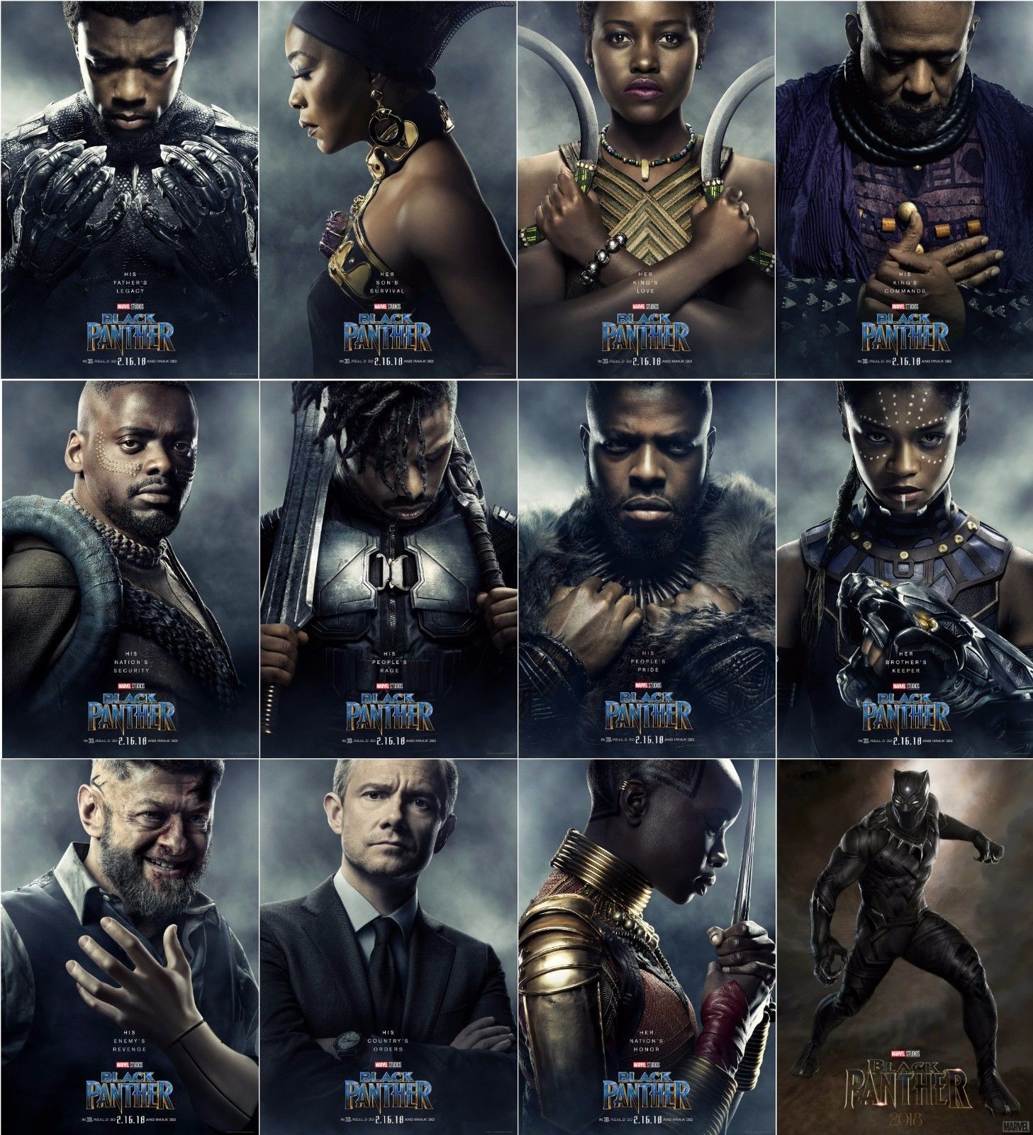Details about   Black Panther 2018 Movie Art Silk Canvas Poster 13x24 24x43 inch 